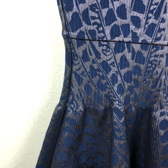 Issa London knit printed fit and flare midi dress - Picture 2 of 4